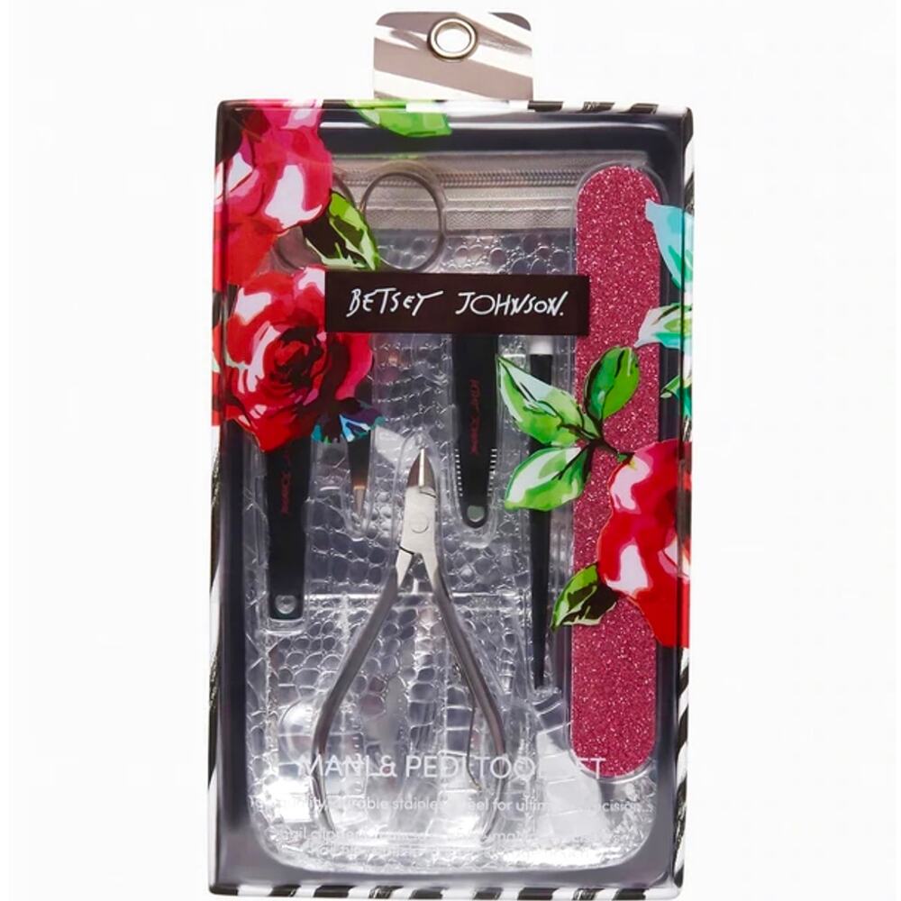 Betsey Johnson 6 Piece Mani & Pedi Tool Set
